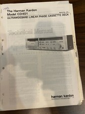 HARMAN KARDON CD401 CD-401 Manuale di servizio *ORIGINALE* LIBRO o PDF-SPEDIZIONE GRATUITA