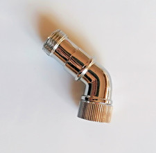 Raccordo Curva con Dado Girevole per Doccia Vasca Rubinetto 1/2 Ottone Cromato