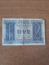 Banconota Lire 2 Due Regno Italia Anno 1939