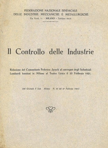 Controllo delle industrie - controllo,