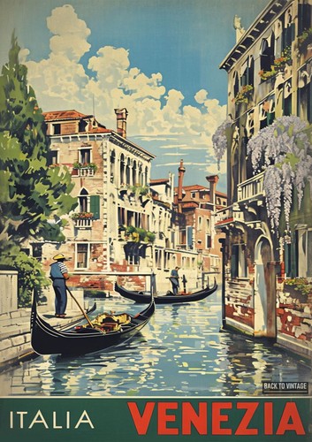 Venezia italia vintage retrò - venezia,