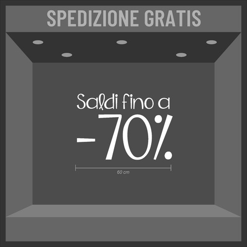Vetrofanie saldi natale wall - vetrofanie,