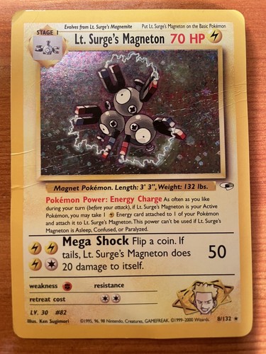 Carta pokémon surge s - lt., surge’s
