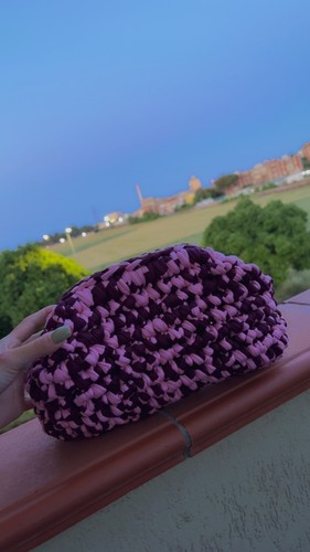 Pochette bicolore rosa e - pochette,
