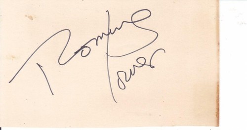 Romina power signed 3x5 - power, index