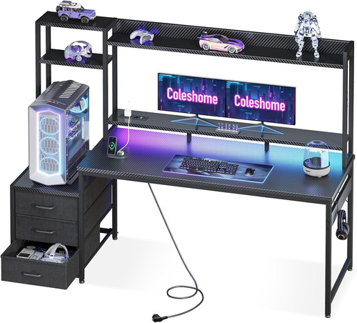 Scrivania gaming con libreria - gaming,
