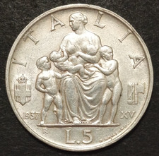 Lire 1937 spl fecondita r - 5, fecondita'