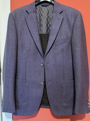 Giacca uomo lana viola - giacca,