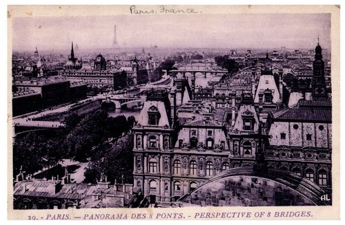 1940 parigi panorama ponti - panorama,