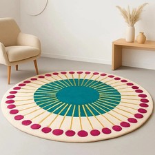 Tappeto moderno rotondo in