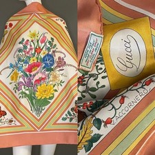 Rara sciarpa seta Gucci V