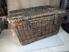 Large Wicker Chest Metal