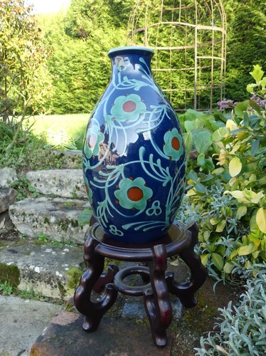 Vase art nouveau - en, majolique