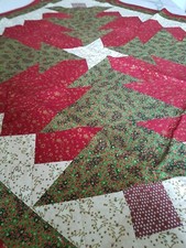 Tovaglia Copriletto Trapunta Patchwork Completamente Fatta a Mano in Cotone