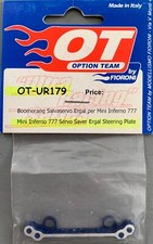 Mini Inferno 777 servo saver ergal steering plate OT-UR179 OT by FIORONI