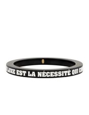 Chanel Black Resin Bangle