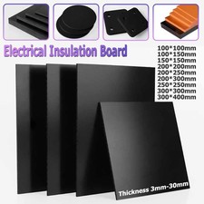 Pannello isolante elettrico foglio resina fenolica bachelite nera 3mm - 30mm