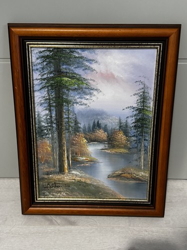 Dipinto olio paesaggio - , antonio