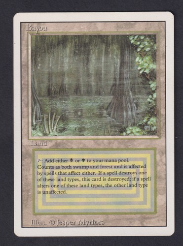 Magic mtg bayou revised - magic,