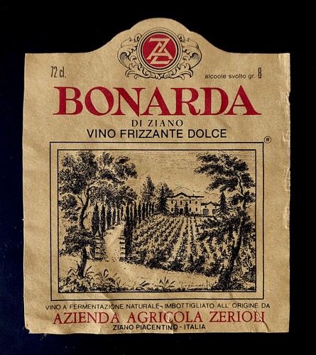 Etichetta vino bonarda azienda - vino,