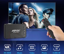 Lettore Multimediale per TV, HD Media Player TV 4K Digitale Unità USB/scheda SD 