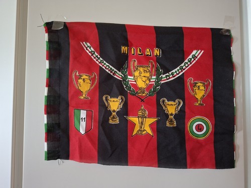 Bandierina milan 33x24 - bandierina,