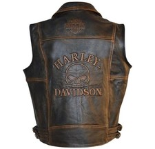 Gilet in vera pelle Harley