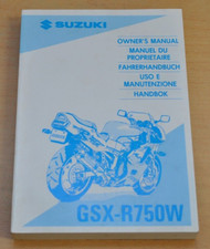 SUZUKI GSX R750W Handbok