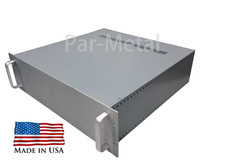 3U Par Metal Amp Rack Mount Chassis Case in grigio 10-19175G