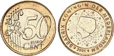 Olanda 2001 errore di conio 50