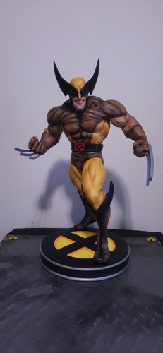 Statua wolverine marrone - wolverine,