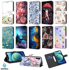 Custodia in pelle flip portafoglio slot per schede per Samsung Galaxy S10 S9 S8 S7 S6 Edge Plus