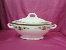 Zuppiera ceramica bordi oro SCI Laveno h. cm. 21 ceramic soup  uf ^