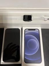 Apple iPhone 12 - 128GB - Blu (Sbloccato) + apple watch schermo rotto