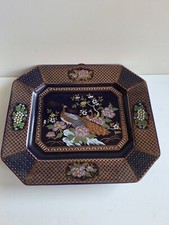 VASSOIO E PIATTO PORCELLANA GIAPPONESE  OTTAGONALE - KUTANI