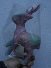 Addobbo Natale Renna cartapesta tavola festone 22 x 12 cm artigianale