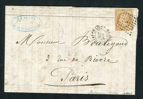 Rarissime lettre locale - , de