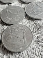 Moneta 10 Lire Spiga, Spighe di Grano, Rare 1954, 1951, 1952, 1953, 1956, N 36