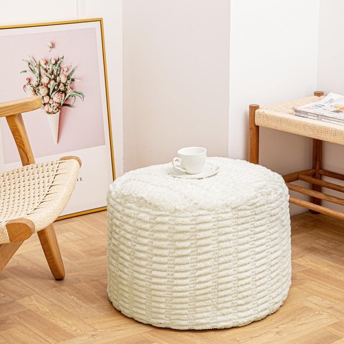 Handmade unstuffed ottoman - unstuffed,