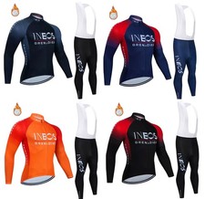 COMPLETO CICLISMO INVERNALE TERMICO - MAGLIA E SALOPETTE - FONDELLO IN GEL