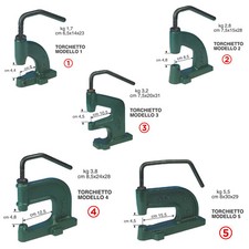 Torchietto per applicare Bottoni a pressione Occhielli Fori torchio rivettatrice