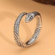 Anello aperto serpente zodiaco