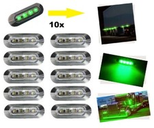 10X Green LED Light Side