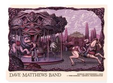 DAVE MATTHEWS BAND GIG POSTER THE GORGE, QUINCY WA 1/74