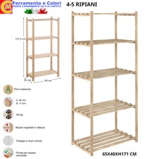 Scaffale In Legno Pino BASE