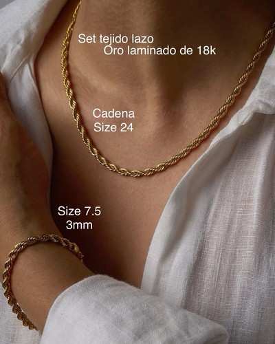 Hermoso set cadena pulso - set, +