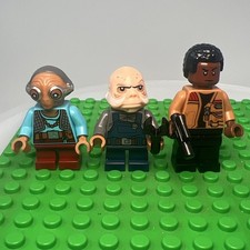 LEGO Star Wars Lotto Minifigure Finn Maz Kanata Ammiraglio Ackbar con Blaster