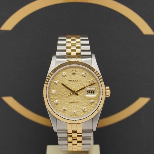 Rolex datejust ref - 36, s/g