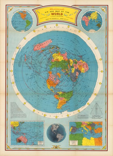 Flat earth air age mappa - flat, del