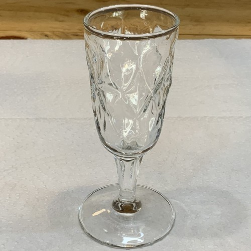 Vintage pressed glass cordial - pressed,